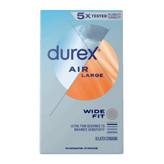 Durex Air Large Wide Fit Condoms 10s (usa)