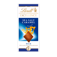 Lindt Excellence Sea Salt Caramel Milk Chocolate 100g