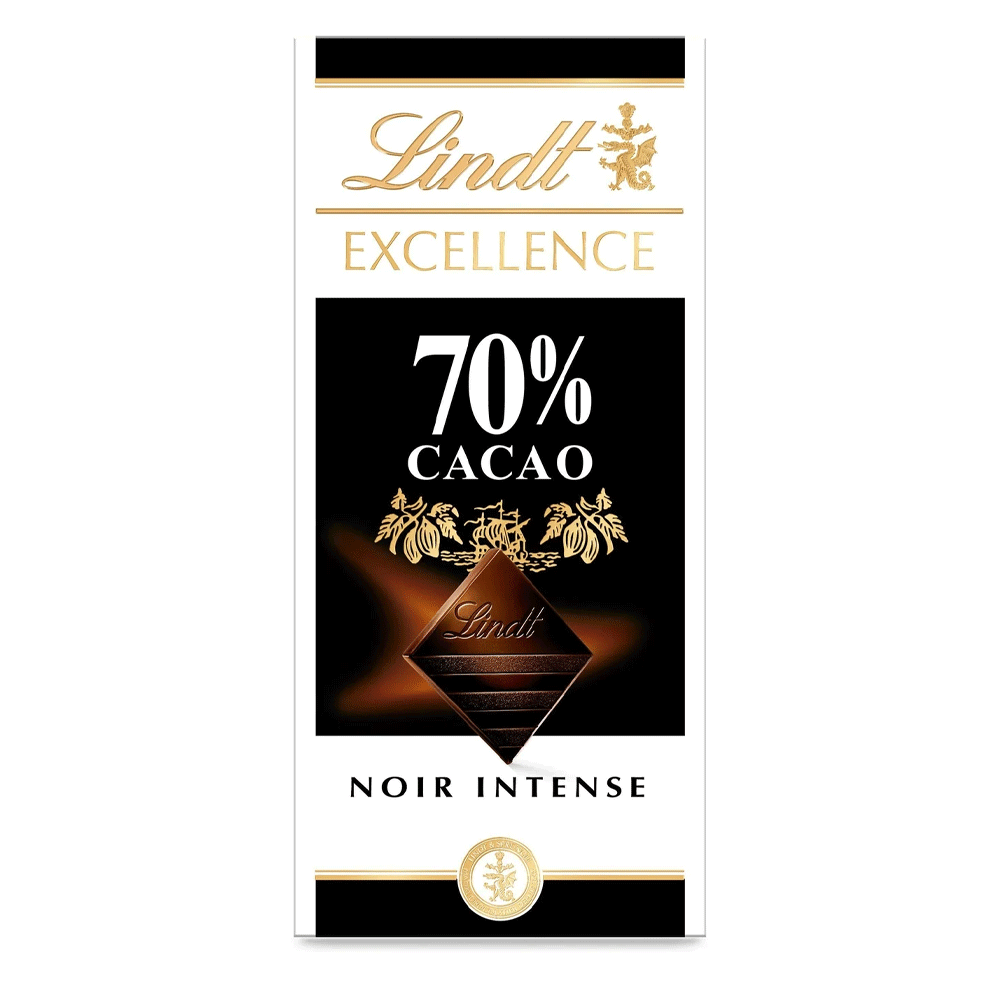Lindt Chocolate 70% Cacao Noir Intense 100g