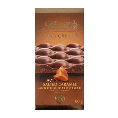 Lindt Extra Creamy Salted Caramel Smooth Milk Chocolate 80g
