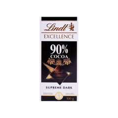 Lindt Excellence 90% Cocoa Supreme Dark 100g