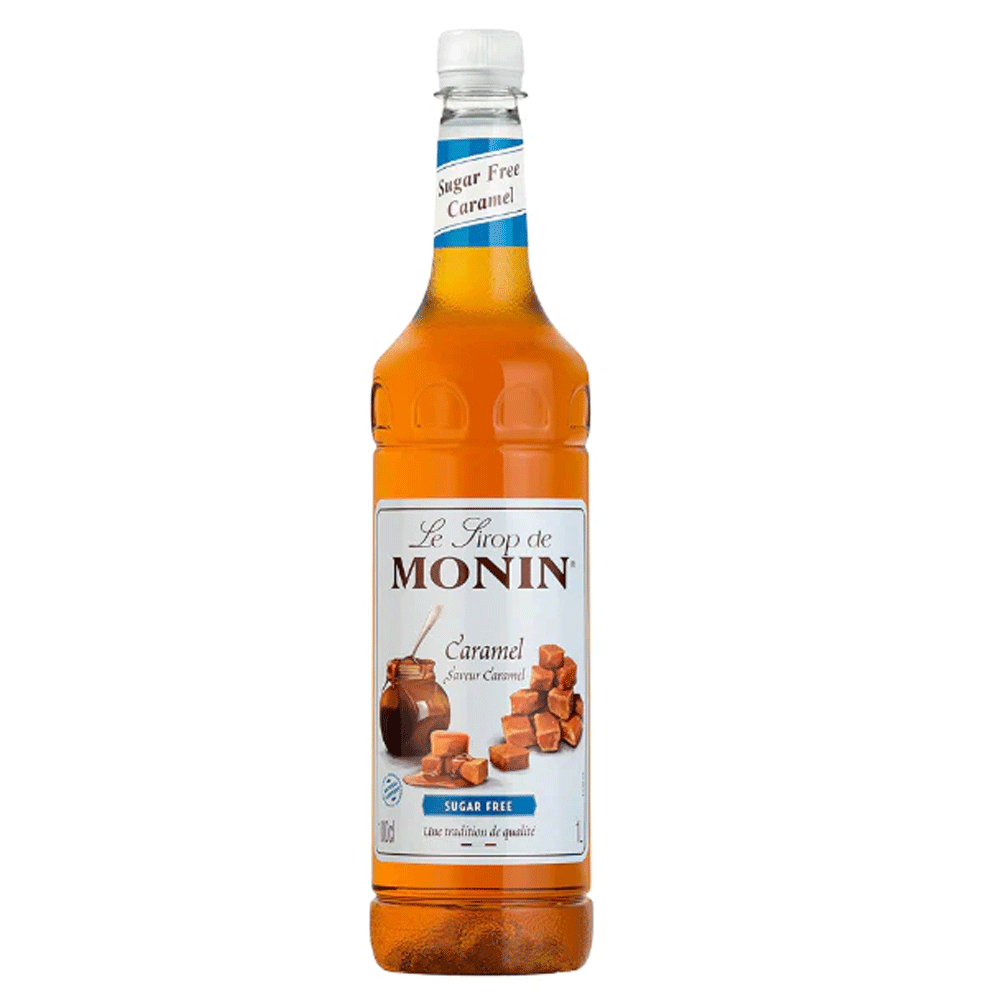 Monin Caramel Sugar Free Syrup 1 Ltr