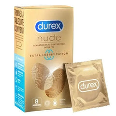 Durex Nude Extra Lubrification Condoms 8s