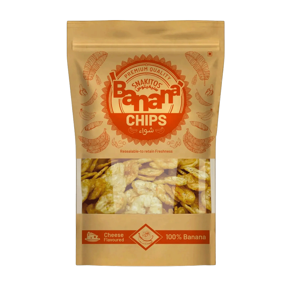 Snakitos Banana Chips Cheeszeria 90g