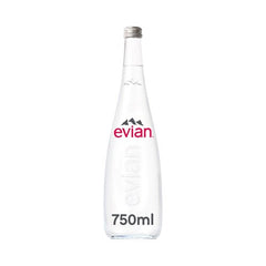 Evian Mineral Water Glass Bottle 75cl