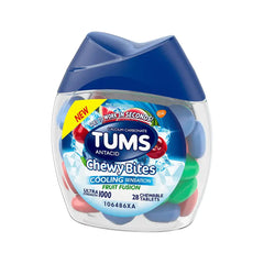 Tums Chewy Bites Cooling Fruit Tablets 28s