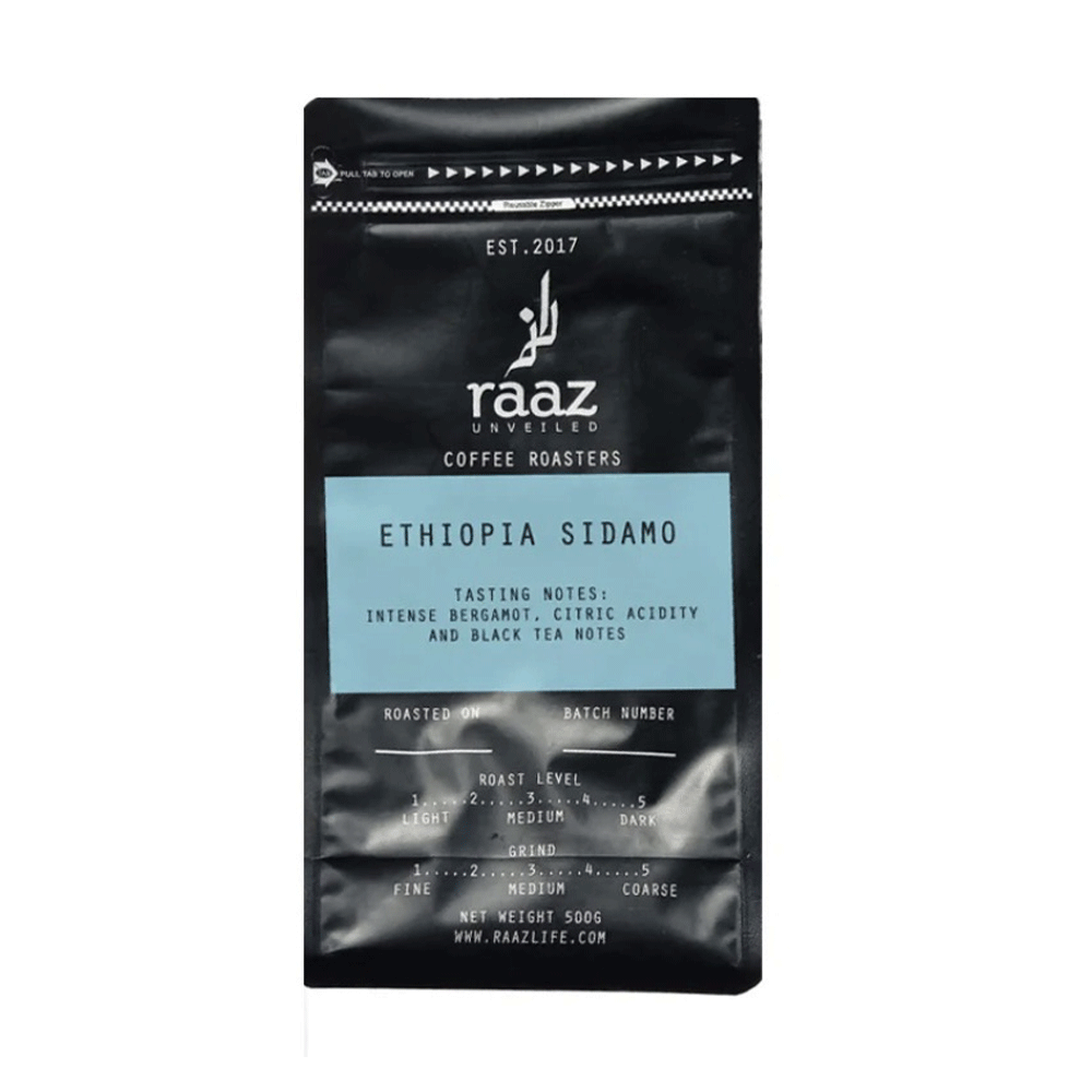 Raaz Ethiopia Sidamo Coffee Beans 250g