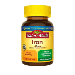 Nature Made Iron 65mg Tablets 180s