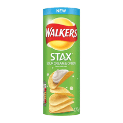 Lays Stax Sour Cream & Onion Snacks 170g