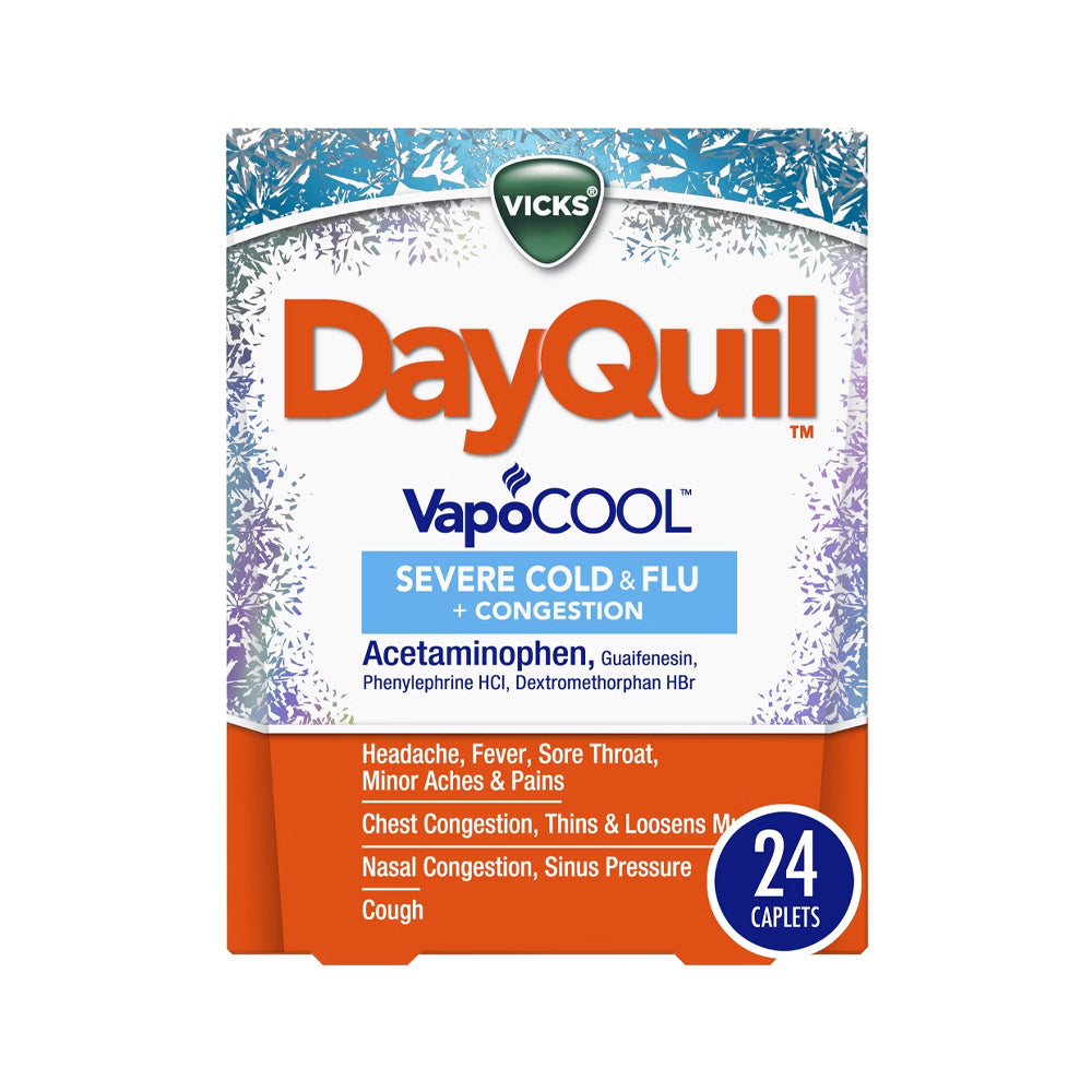 Day Quil Vapo Cool Severe Cold & Flu Caplets 24s