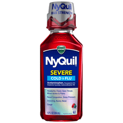 Vicks Nyquil Severe Cold & Flu Syrup Red 354ml