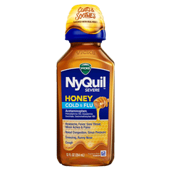 Vicks Ny Quil Honey Cold & Flu Syrup 354ml