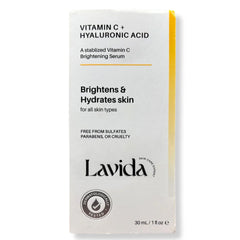 Lavida Vitamin C+Hyaluronic Acid Brightens & Hydrates Skin Serum 30ml