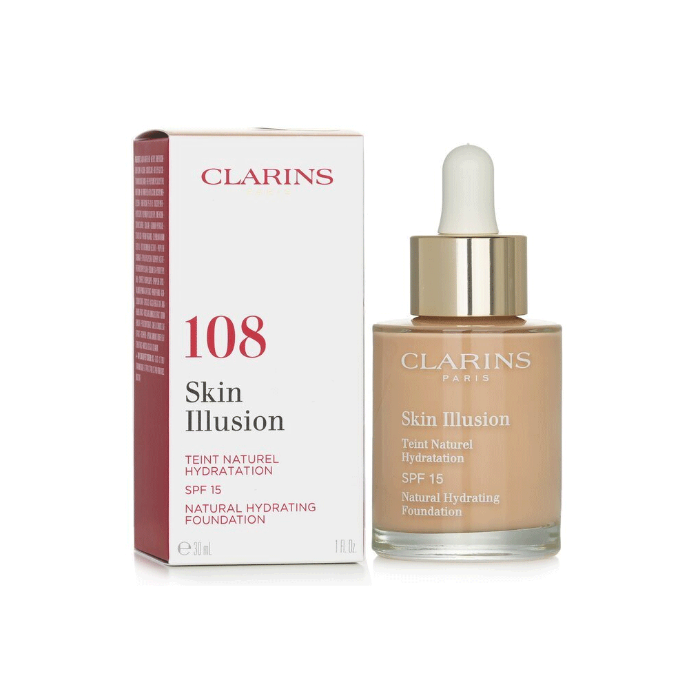 Clarins Skin Illusion Natural Hydrating Foundation 108 30ml
