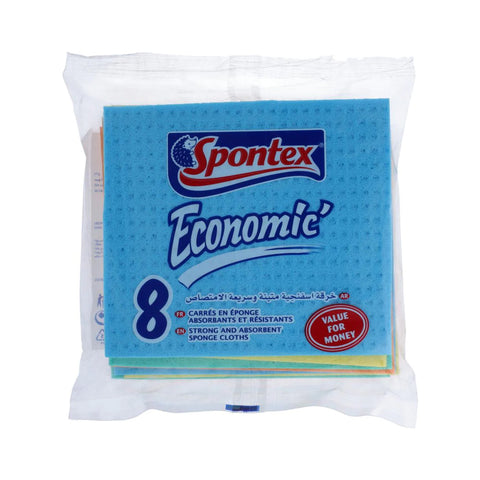 Spontex 8 Econmic Sponge Cloth