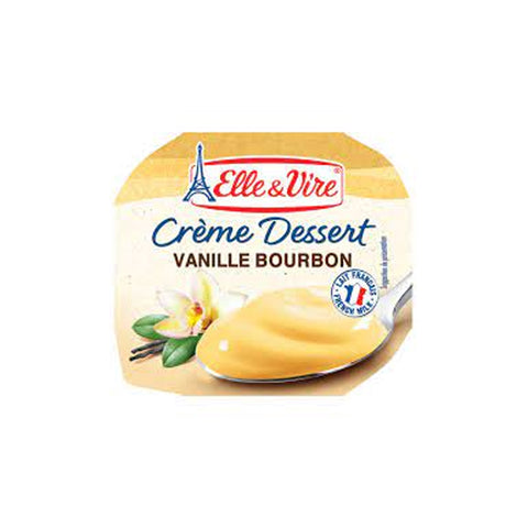 Elle & Vire Creme Dessert Vanila Bourbon 100Gm