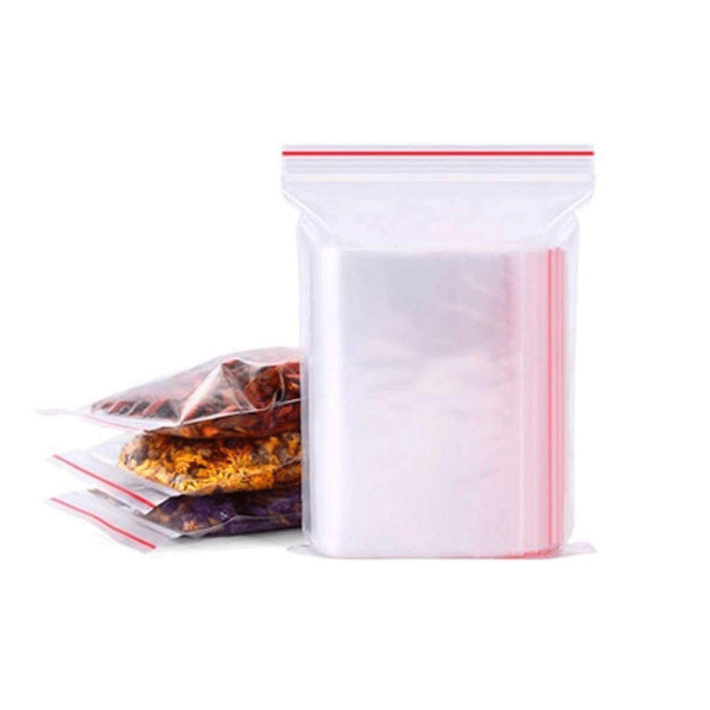 Zip Lock 4x5 Pack White