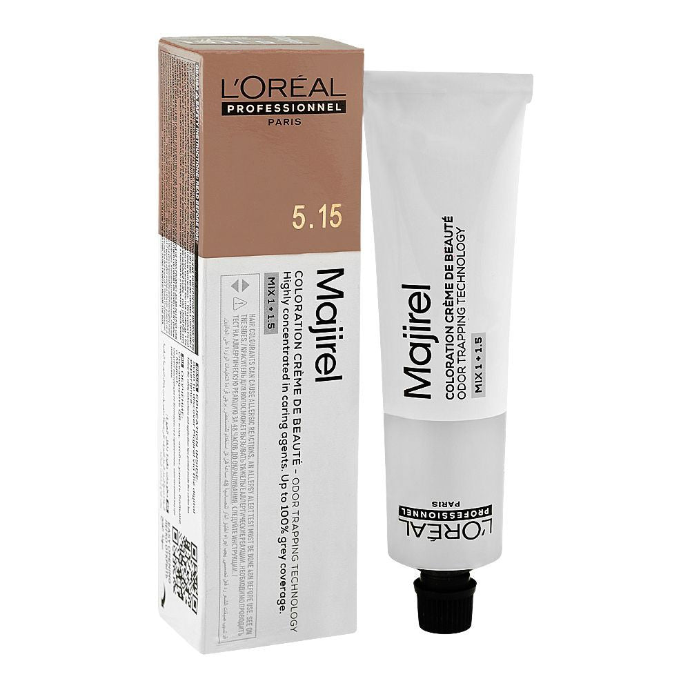 Loreal Majirel Light Ash Mahogany Brown 5.15 Hair Color 60ml