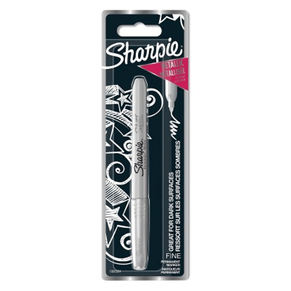 Sharpie Metallic Fine Permanent Marker Silver 2145012