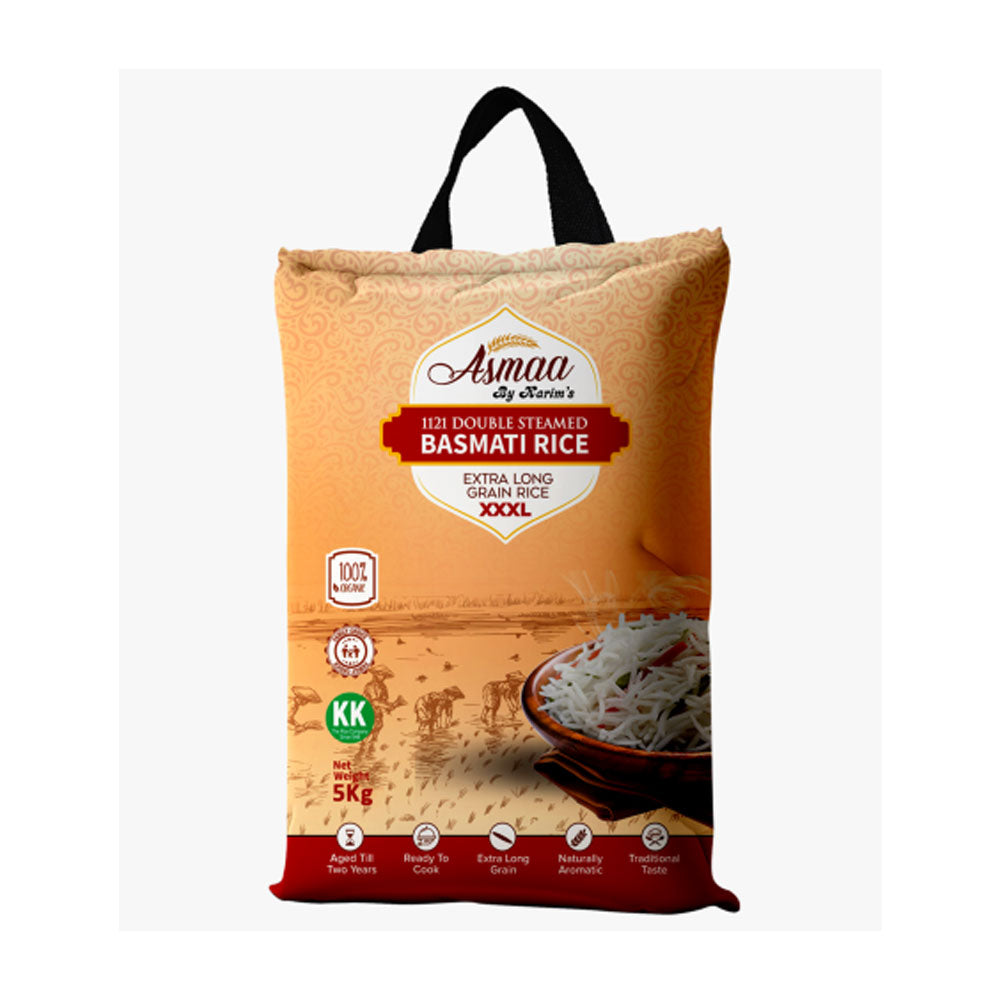 Asmaa Double Steamed Basmati Rice Xxl 5kg