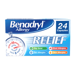 Benadryl Allergy Relief Cap 24s