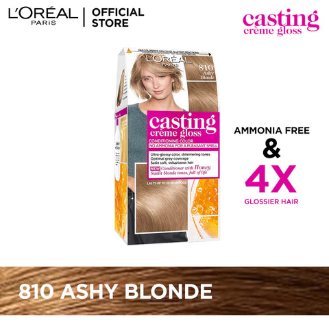 Loreal Casting Creme Gloss 810 Ashy Blonde Hair Colour