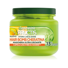 Garnier Fructis Hydra Liss & Shine Hair Bomb Cheratina Mask 320ml