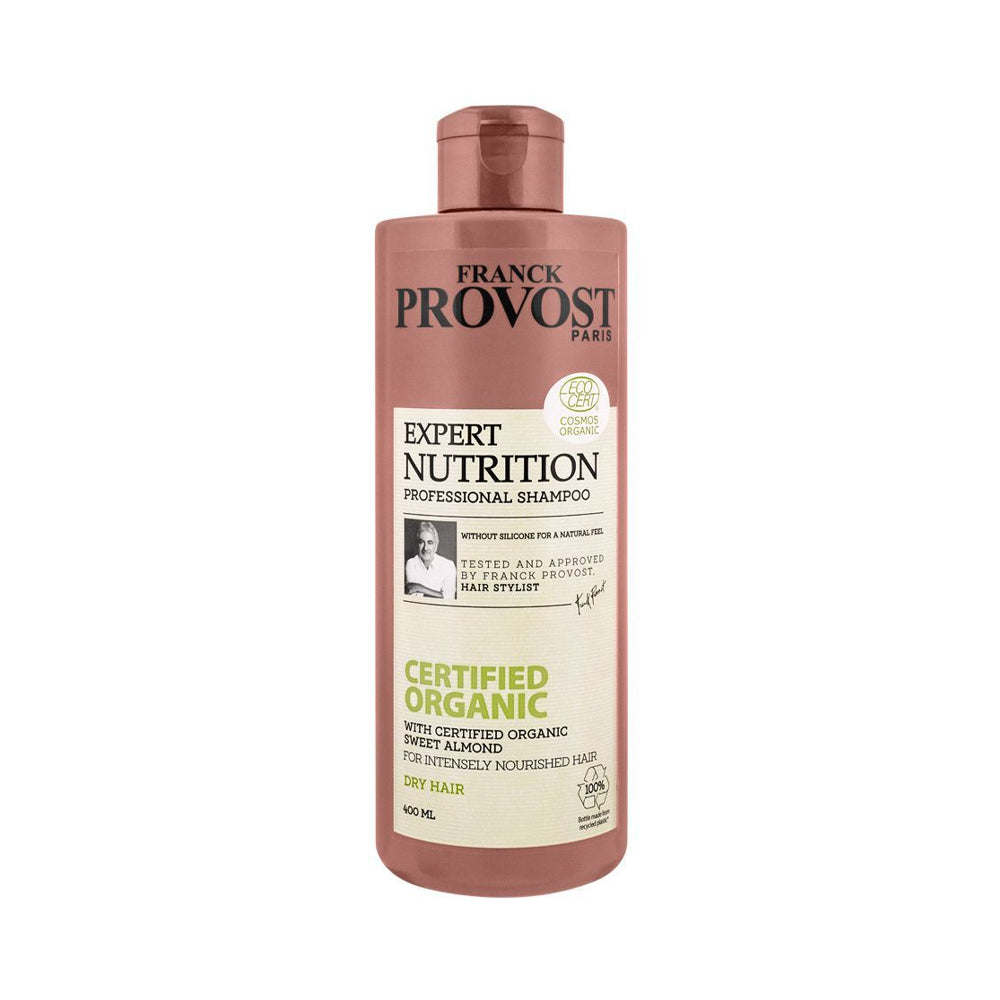 Franck Provost With Certified Organic Sweet Almond Shampoo Dry Hair 400ml