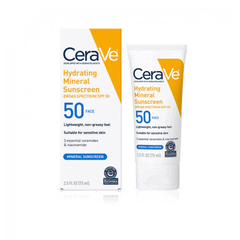 Cerave Hydrating Mineral Face Sunscreen Spf50 75ml