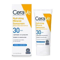 Cerave Hydrating Mineral Sunscreen Spf 30 Face 75ml