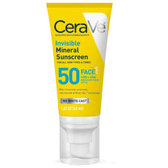 Cerave Invisible Mineral Sunscreen Face Spf50 48ml