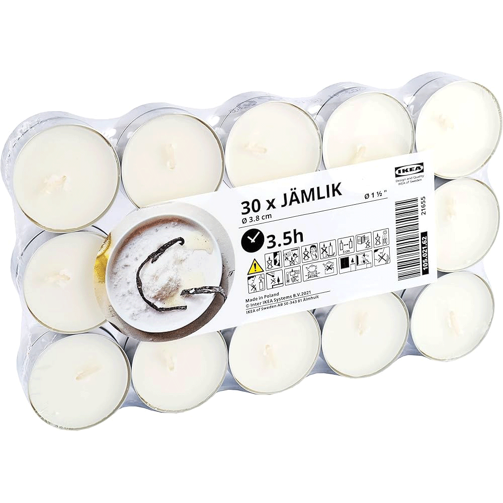 Ikea Jamlik Candles 3.5h 15s 105.021.62