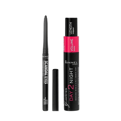 Rimmel Day 2 Night Mascara+scandal Eyes Definer Balck