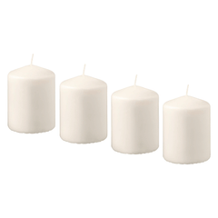 Ikea Hemsjo Pillar Candle 4 Pack 701.242.62