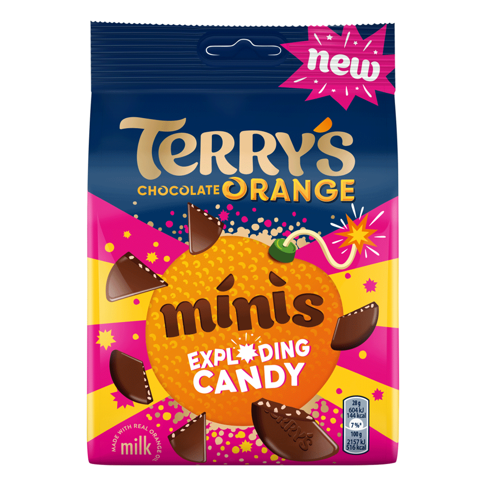 Terrys Orange Minis Exploding Candy Chocolate 105
