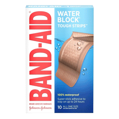 Band-Aid Water Block Tough Strips 10s