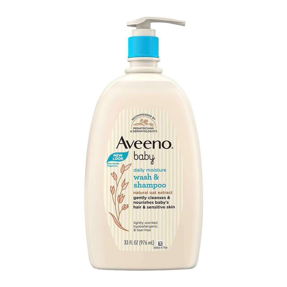 Aveeno Baby Daily Moisture Wash & Shampoo 976ml