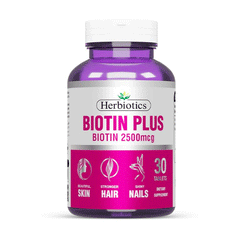 Herbiotics Biotin 2500mcg Tablets 30s