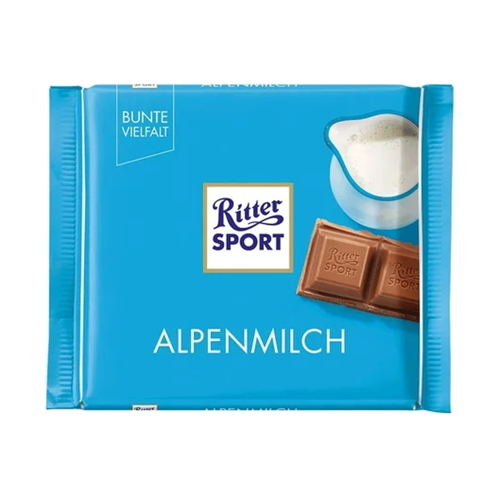 Ritter Sport Alpine Milk Chocolate 100g