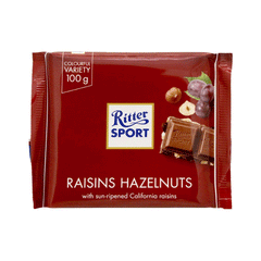 Ritter Sport Raisins Hazelnuts Chocolate 100g