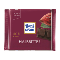 Ritter Sport Halbbitter 50% Chocolate 100g