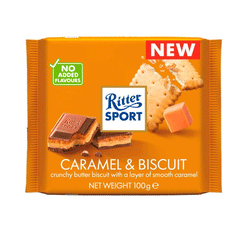 Ritter Sport Caramel & Biscuit Chocolate 100g