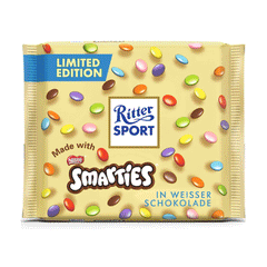 Ritter Sport Smarties In Weisser Chocolate 100g