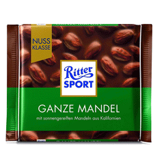 Ritter Sport Ganze Mandel Chocolate 100g