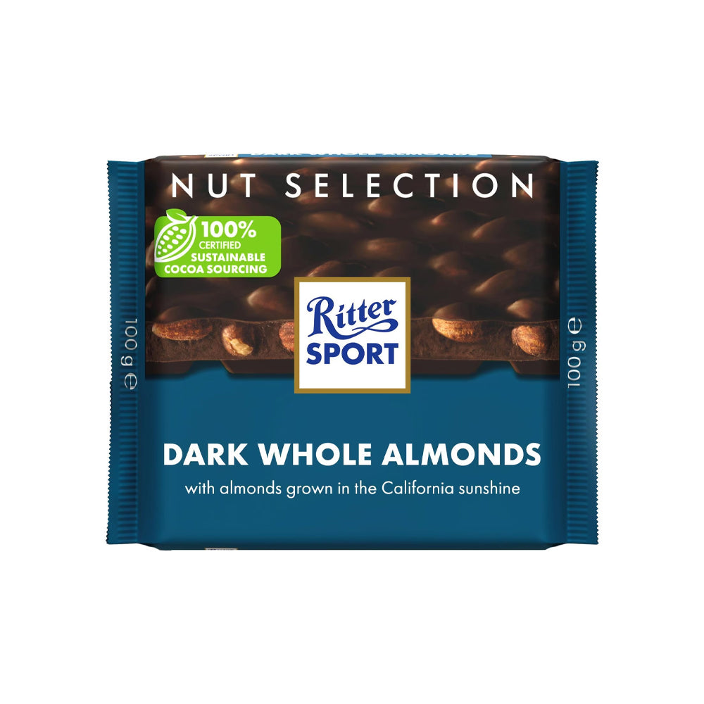 Ritter Sport Dark Whole Almonds Chocolate 100g