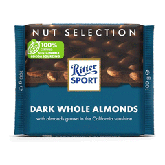 Ritter Sport Dark Whole Almonds Chocolate 100g