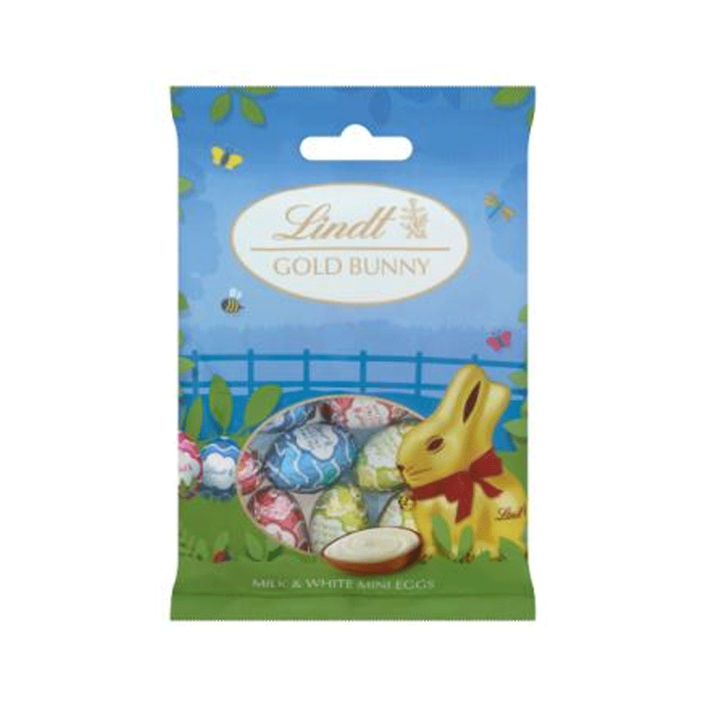 Lindt Gold Bunny Milk & White Mini Eggs 80gm