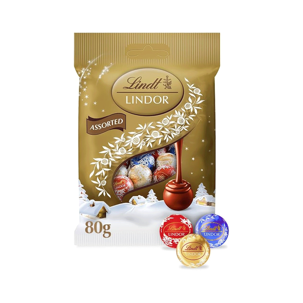 Lindt Lindor Assorted Chocolate Pouch 80g
