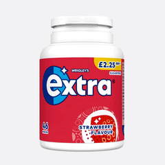 Extra Strawberry Flavour Gum 64g