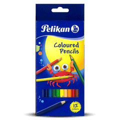 Pelikan Coloured Pencils Wood 12s